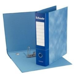 Registratore a leva esselte essential g75 blu dorso 8cm formato protocollo