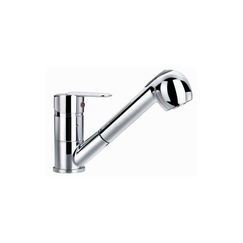 miscelatore lavello idro bric monforo serie ray con doccetta estraibile