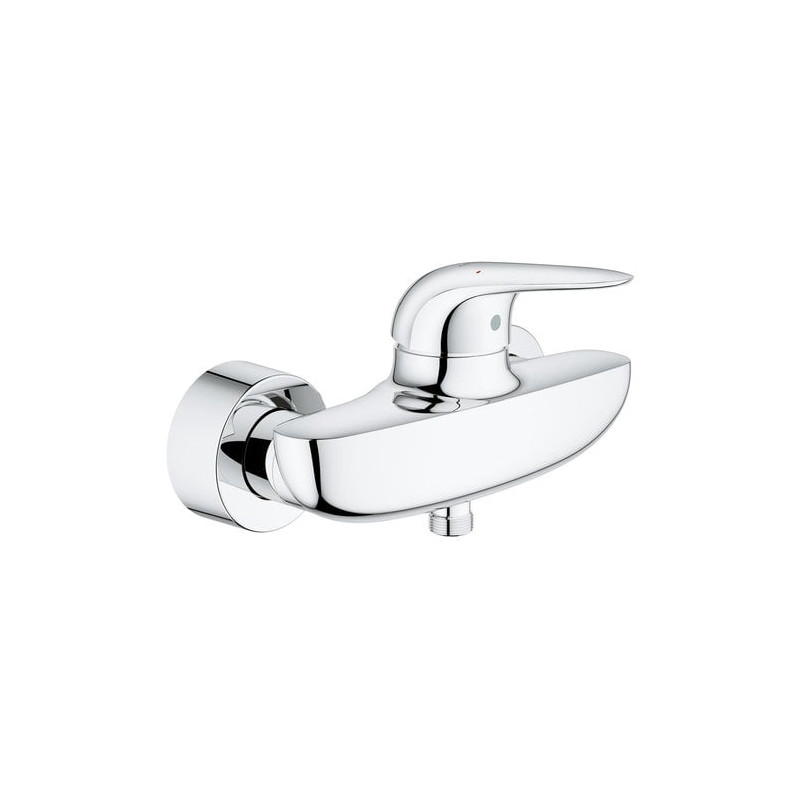 miscelatore da parete grohe per doccia monocomando cromo lucido starlight