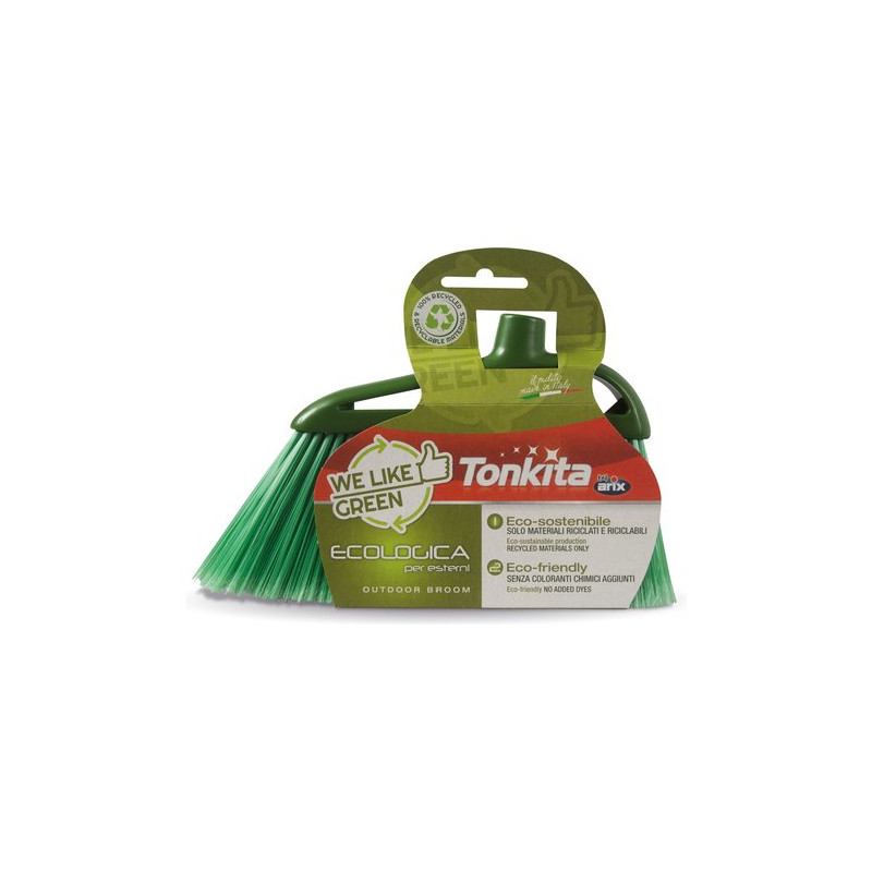 scopa tonkita tk672 setole semi rigide verde