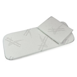 materrassino carrozzina baby idea completo per trio silver anti acaro
