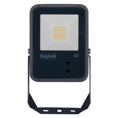 proiettore led beghelli floodlight sensor esterno 50w nero