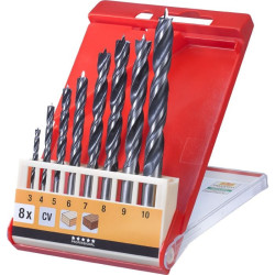 kit punte a spirale kwb da legno 8 parti - 514100