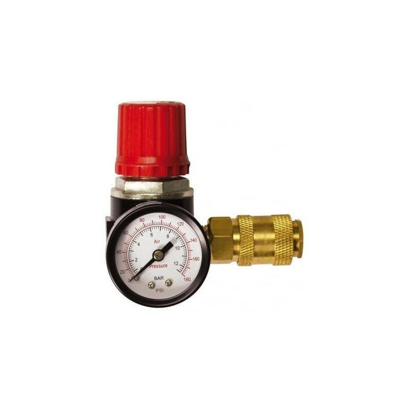 riduttore pressione stanley con manometro e valvola ad aria 1/4"