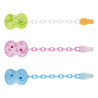 clip chicco 62023 con catenella easy 0 m+ blu/grigo/rosa