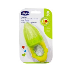 chicco - succhietto fruttino 99690 2109 con retina verde/giallo