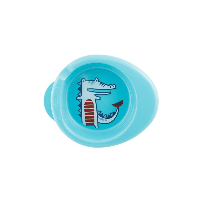 piatto pappacalda chicco bimbo 6Î?+ blu