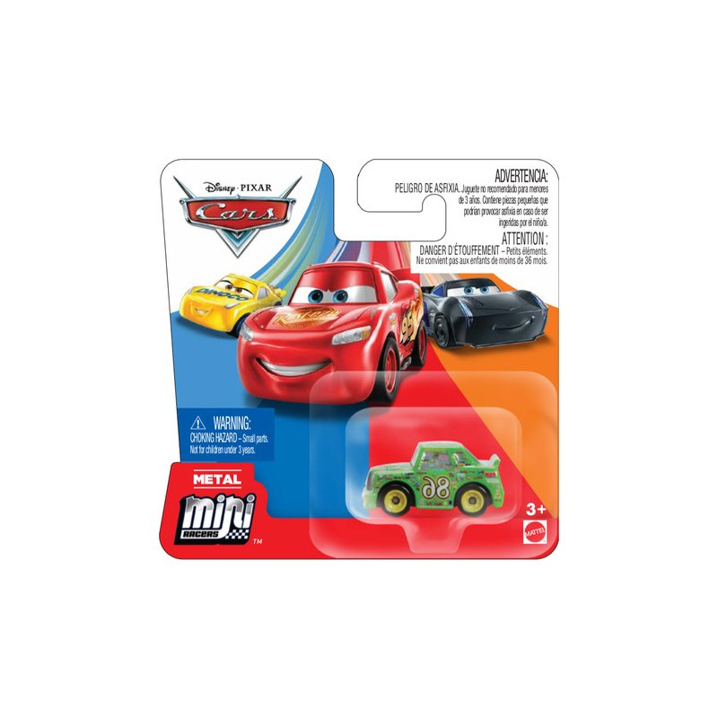 mattel - mini racers cars personaggi di film e tv playset