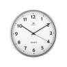 orologio da parete lowell d30cm alluminio satinato con vetro 14968b