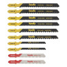 set lame kwb 617220 per seghetto alternativo legno/metallo 10pz assortito