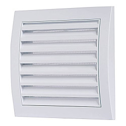 griglia aerazione quadra plastica abs bianca cm 19x19 fissaggio a