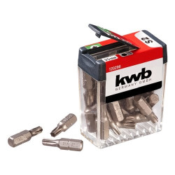 kit inserto kwb per avvitamento1/4'' t25 25 pezzi - 120296