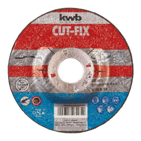 disco abrasivo kwb cut-fix 125x6x22mm - 793265