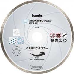 disco da taglio diamantato kwb aggresso-flex 180mm - 725750