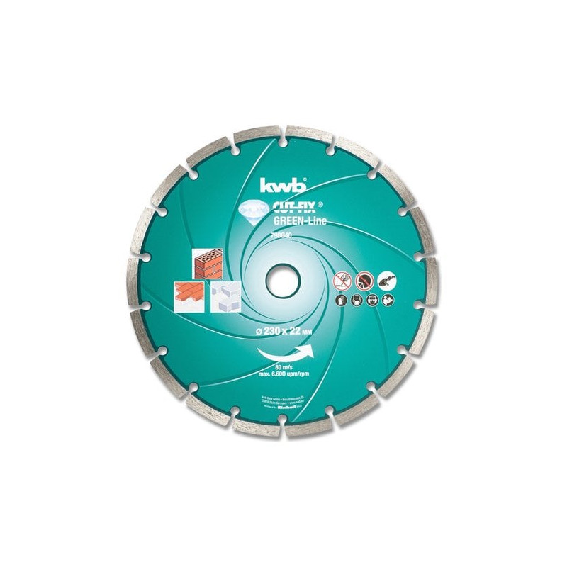 disco da taglio diamantato kwb cut-fix 230x22mm - 798840