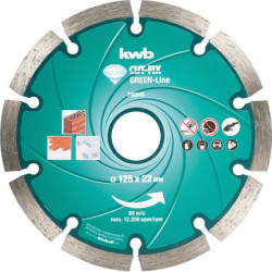 disco da taglio diamantato kwb cut-fix 125mm - 798540