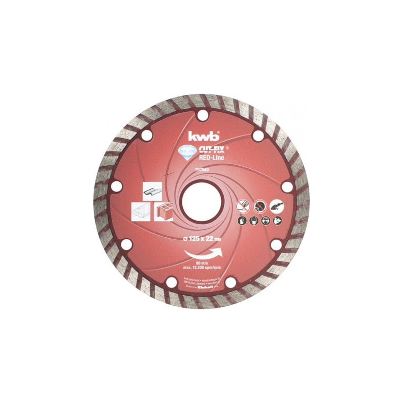 disco da taglio diamantato kwb cut-fix 125 mm - 797540