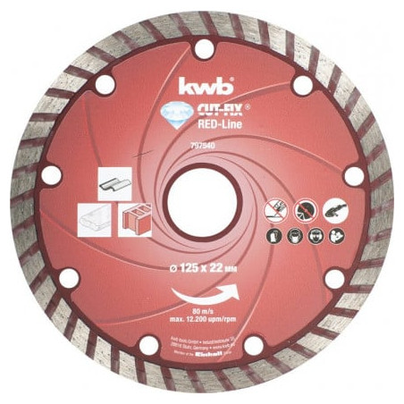 disco da taglio diamantato kwb cut-fix 125 mm - 797540