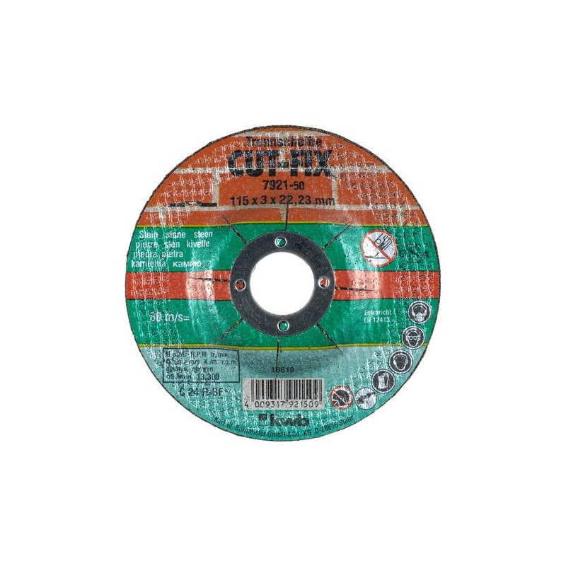 disco da taglio kwb easy-cut per pietra 115 x 3 x 22mm -