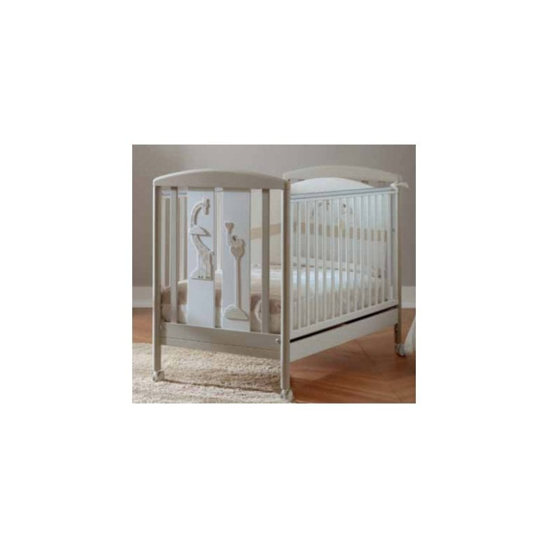 lettino pali savana in legno bianco 0127savana