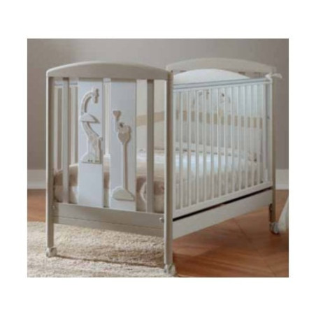 lettino pali savana in legno bianco 0127savana