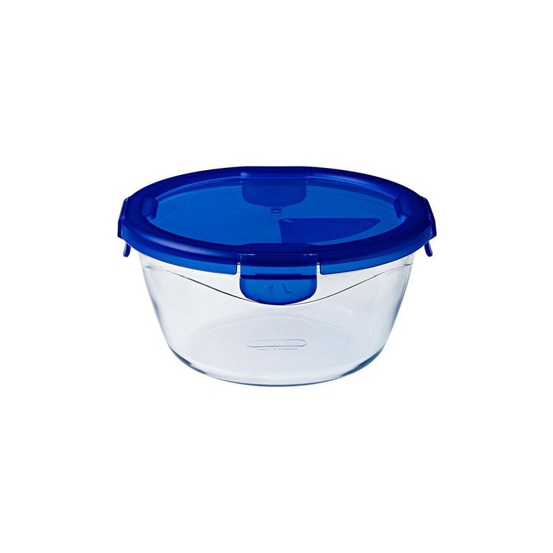 contenitore alimenti pyrex tondo in vetro borosilicato trasparente