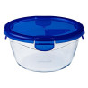 contenitore alimenti pyrex tondo in vetro borosilicato trasparente