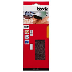 carta abrasiva kwb 10fogli 93 x 230mm corindone [60-815060]