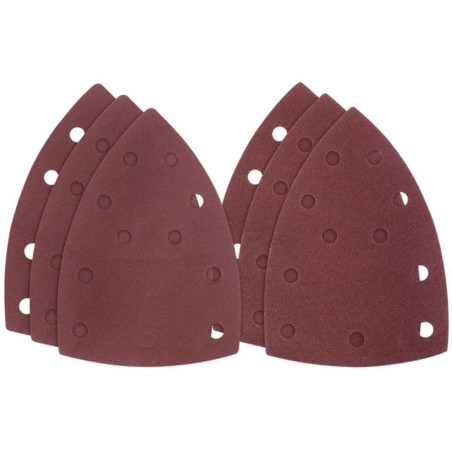 fogli abrasivi velcro kwb triangoli 100x62mm grano 60/120/180 12pz