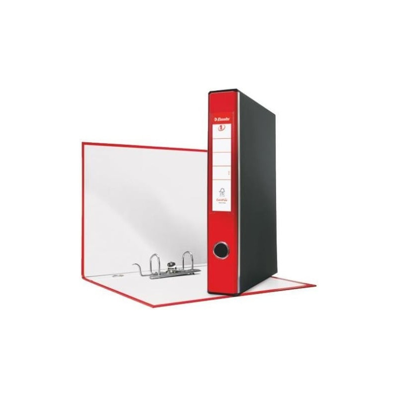 Registratore a leva esselte eurofile g52 rosso dorso 5cm formato