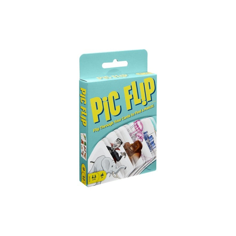mattel - carte da gioco pic flip