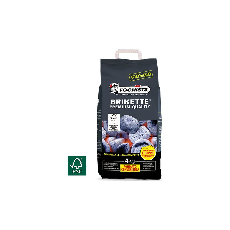 bricchette di carbone il fochista brikette 4kg [4151444]