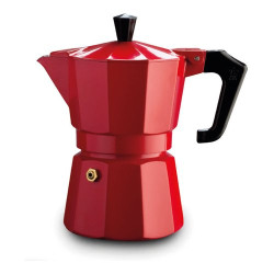 caffettiera pezzetti italexpress moka 0.15l 3 tazze rosso