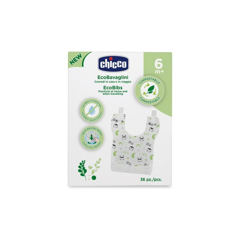 bavaglini chicco monouso compostabili 36pz