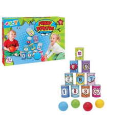 globo bowling con 3palline 10 barattoli [40377]