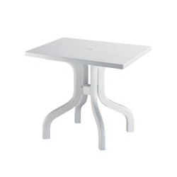 Tavolo scab in resina ribalto bianco 80x 80 1829 [scab]