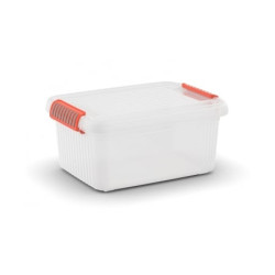contenitore salvaspazio keter di plastica con coperchio 29x39x18cm