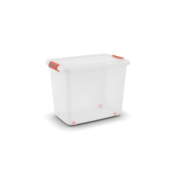 contenitore salvaspazio con coperchio keter di plastica 39x59x45cm