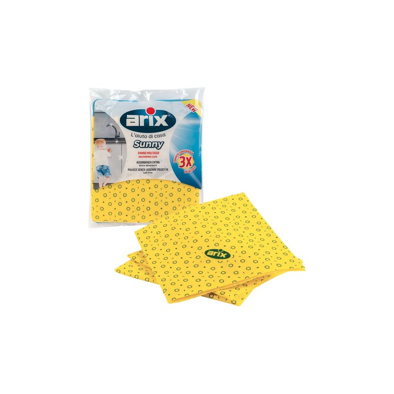 set panni pulizia arix multiuso 3pz [1193]