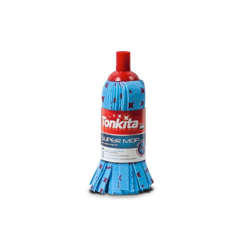 mocio lavapavimenti tonkita super mop tk023r blu