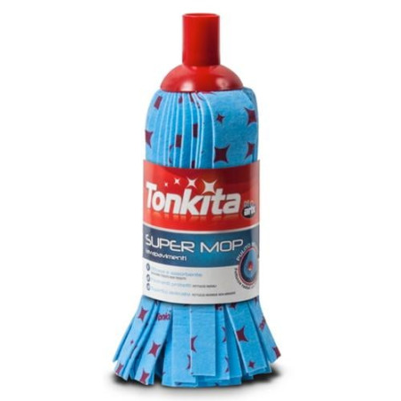 mocio lavapavimenti tonkita super mop tk023r blu