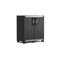 aramadio basso keter per garage 89x54x99 di plastica nero [9972000]