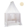 zanzariera lettino baby idea con asta tulle bco-beige [6020bg]