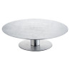 alzata girevole ghidini per torta acciaio liscio inox [3525]