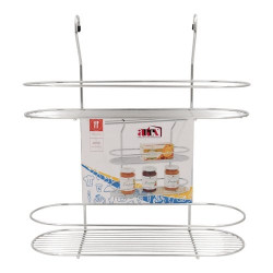 mensola portabarattoli artex a 2 piani per barra da cucina