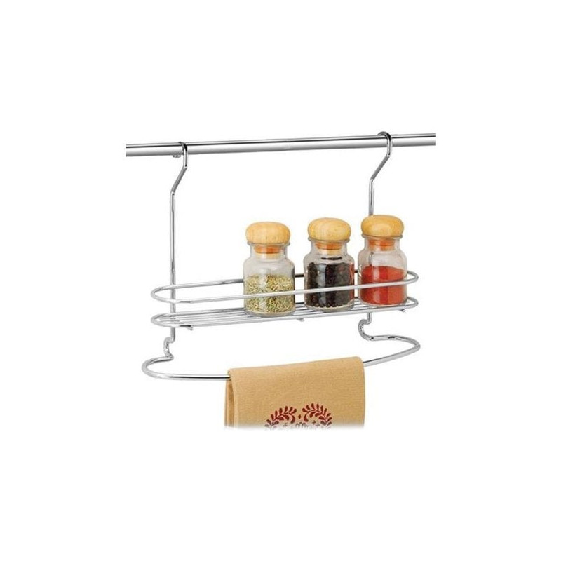 mensola portabarattoli artex e portacanovaccio per barra da cucina