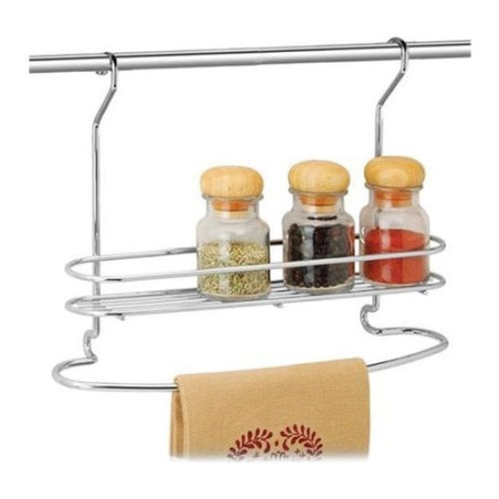 mensola portabarattoli artex e portacanovaccio per barra da cucina