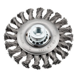 spazzola a disco kwb per smerigliatrice agressi flex 115mm m14 1pz