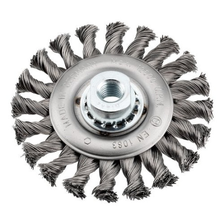 spazzola a disco kwb per smerigliatrice agressi flex 115mm m14 1pz