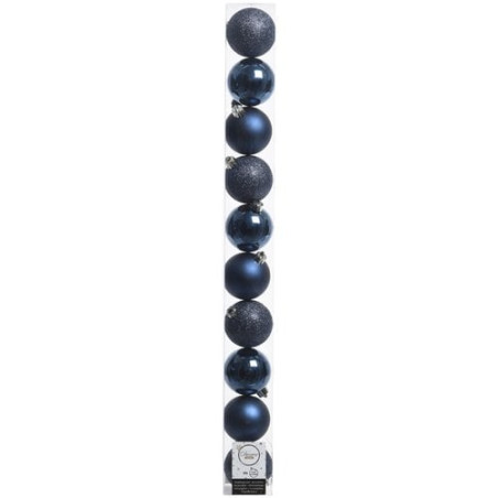 palline amicasa per albero di natele 10pz blu